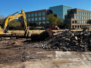 Our old office is demolished!