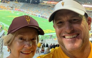 Mom at ASU Football game